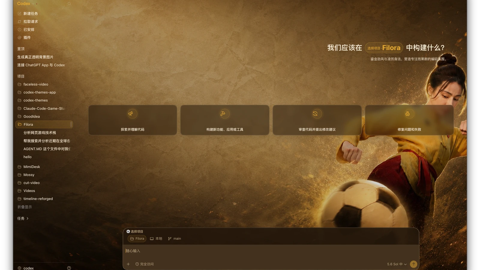 Kung Fu Women’s Football Dream Skin theme preview